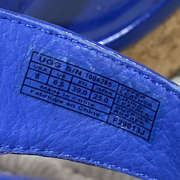UGG Sandals Blue Size 8 Women's - Picture 15 of 15